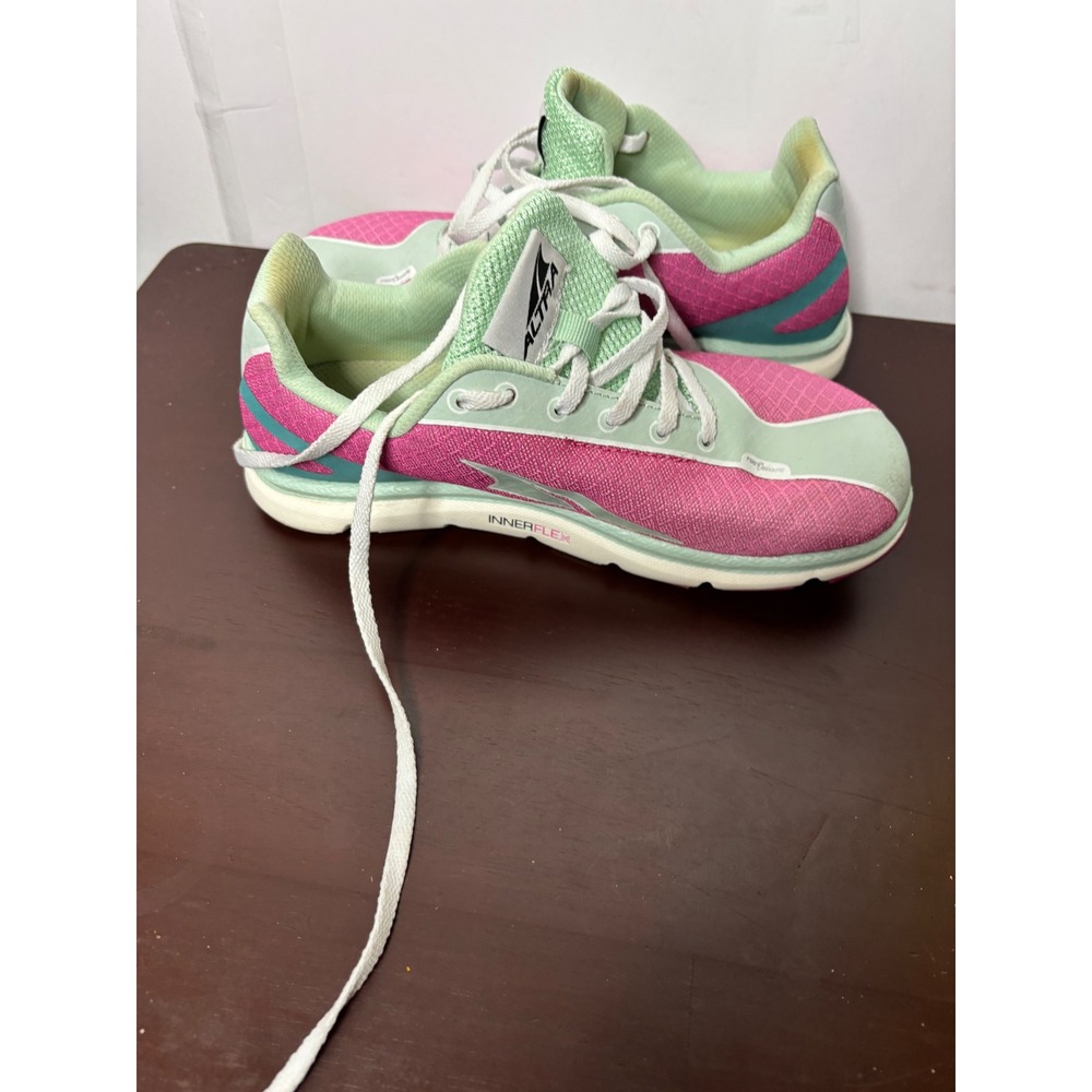 Altra The One 2.5 Womens Running Shoes Pink Mint Green Zero Drop A2523-2 5.5 - Picture 7 of 8